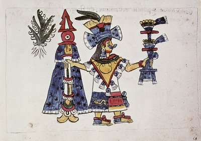 The Goddess Mayahuel, from the Codex Magliabechiano by Aztec